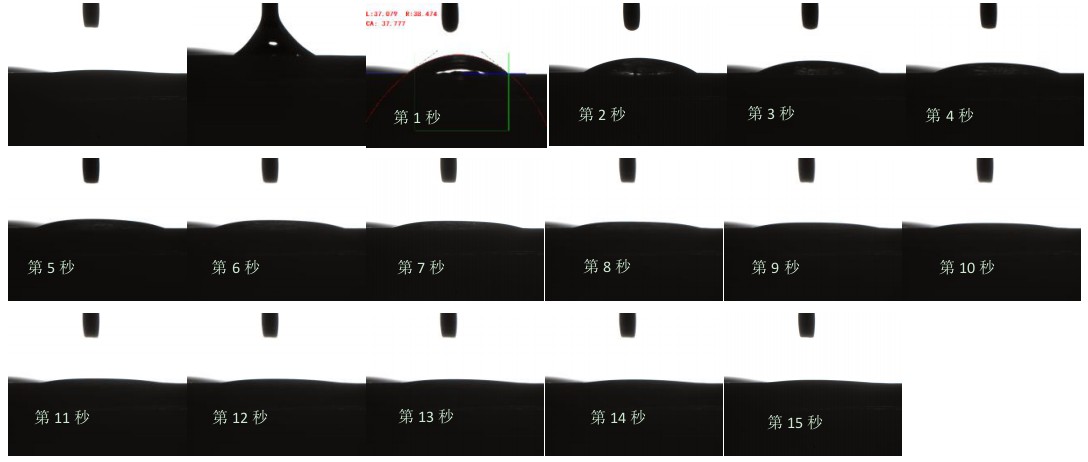測(cè)量清洗前后接觸角
